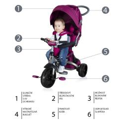Zopa Tříkolka citiGO Mulberry Pink