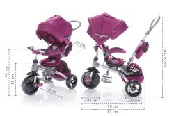Zopa Tříkolka citiGO Mulberry Pink