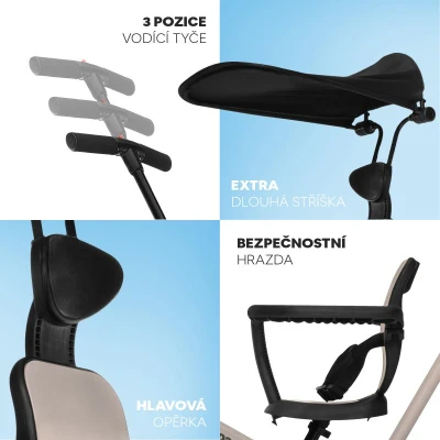 Zopa Tříkolka Razor Pro 6v1 Coral Pink