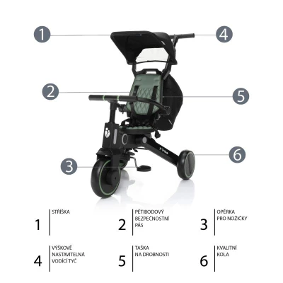 Zopa Tříkolka X Trike Lunar Grey
