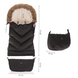 Zopa Zimní fusak Fluffy Combi Foggy Grey