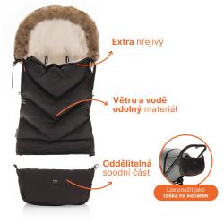 Zopa Zimný fusak Fluffy Combi Old Pink