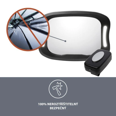 Zopa Zrcátko s LED osvětlením Black