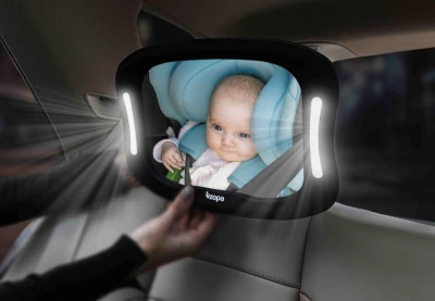 Zopa Zrcátko s LED osvětlením Black