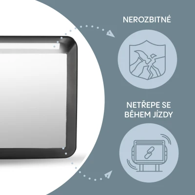 Zopa Zrcátko s LED osvětlením DELUXE Black