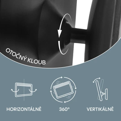 Zopa Zrcátko s LED osvětlením DELUXE Black