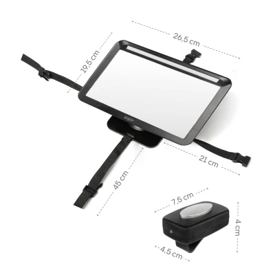 Zopa Zrcátko s LED osvětlením DELUXE Black