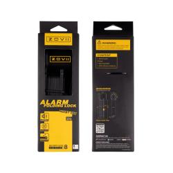 ZOVII Zámok ZOVII, inteligentný skladací s alarmom 80cm/3mm