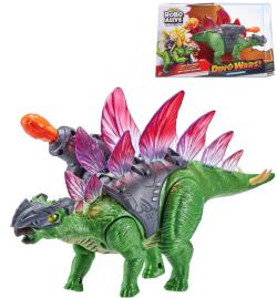 ZURU Robo Alive Stegosaurus chodí střílí svítí ve tmě na baterie Světlo Zvuk