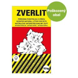 ZVERLIT červený podestýlka hrubá s vůní 10 kg - Poškozený obal -