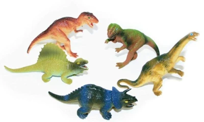 Zvieratá dinosauři 9-12cm plastové figúrky zvieratká set 5ks v sáčku Zvieratá dinosauři 9-12cm plastové figúrky zvieratká set 5ks v sáčku
