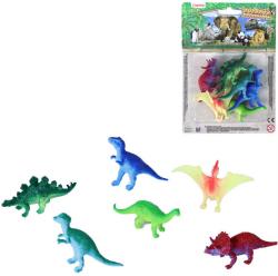 Zvířata dinosauři plastové figurky barevná zvířátka set 6ks blistr Zvířata dinosauři plastové figurky barevná zvířátka set 6ks blistr