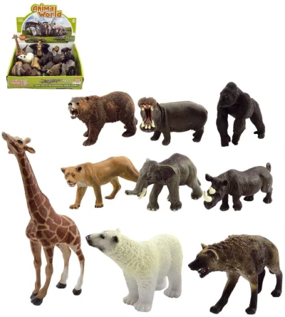 Zvířátko divoké Safari 10cm mini plastová figurka zvířátko 9 druhů