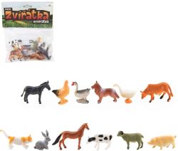 Zvířata domácí farma 4-6cm plastové figurky zvířátka set 12ks v sáčku Zvířata domácí farma 4-6cm plastové figurky zvířátka set 12ks v sáčku