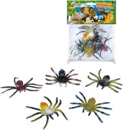 Zvířata pavouk exotický 8cm plastové figurky zvířátka set 5ks v sáčku Zvířata pavouk exotický 8cm plastové figurky zvířátka set 5ks v sáčku