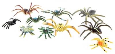 Zvieratá pavúk mix 6cm plastové figúrky zvieratká set 10ks blistr