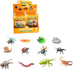 Zvířátka hmyz set 9ks plastové figurky s doplňky 2 druhy
