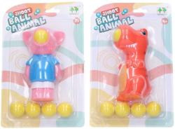 Zvířátko 14cm střílející pěnové míčky set s 5 soft balónky 4 druhy