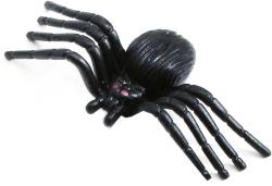 Zvířátko dekorace halloween pavouk černý 3cm set 4ks na kartě plast
