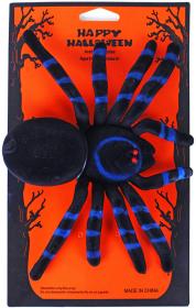 Zvířátko dekorace halloween pavouk velký na kartě plast