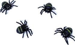 Zvířátko pavouk malý set 4ks halloween dekorace na kartě