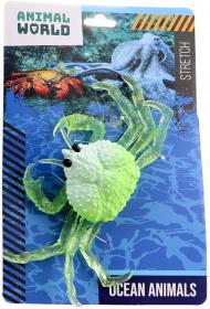 Zvířátko vodní mořské natahovací 2 druhy 2 barvy plast/silikon