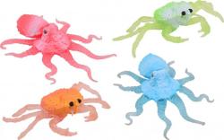 Zvířátko vodní mořské natahovací 2 druhy 2 barvy plast/silikon