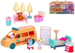 Zvířecí ordinace herní set s autem sanitka s doplňky 18ks plast