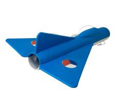 Zvukové letadlo MiG modré