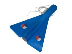 Zvukové letadlo MiG modré