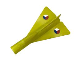 Zvukové letadlo MiG žluté