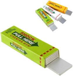 Žvýkačka plátková žertík elektrošok dětská žertovinka na baterie 3 druhy Žvýkačka plátková žertík elektrošok dětská žertovinka na baterie 3 druhy