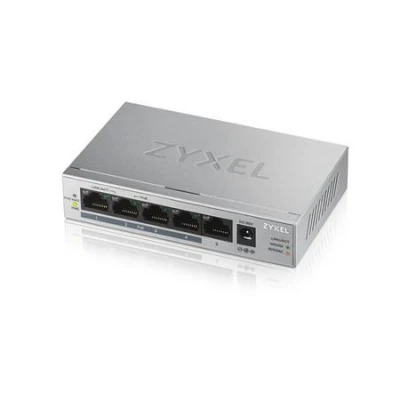ZyXel GS1005-HP, 5 Port Gigabit PoE+ unmanaged desktop Switch, 4 x PoE, 60 Watt ZyXel GS1005-HP, 5 Port Gigabit PoE+ unmanaged desktop Switch, 4 x PoE, 60 Watt