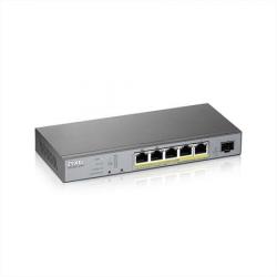 Zyxel GS1350-6HP, 6 Port managed CCTV PoE switch, long range, 60W, 802.3BT (1 year NCC Pro pack license bundled) Zyxel GS1350-6HP, 6 Port managed CCTV PoE switch, long range, 60W, 802.3BT (1 year NCC Pro pack license bundled)