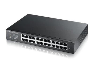 ZyXel GS1900-24Ev3, 24-port Desktop Gigabit Web Smart switch: 24x Gigabit metal, IPv6, 802.3az (Green) ZyXel GS1900-24Ev3, 24-port Desktop Gigabit Web Smart switch: 24x Gigabit metal, IPv6, 802.3az (Green)