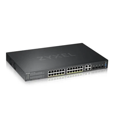 ZyXel GS2220-28HP,EU region,24-port GbE L2 PoE Switch with GbE Uplink (1 year NCC Pro pack license bundled)