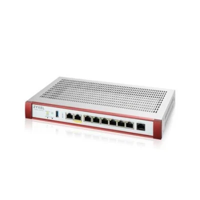 ZyXel USG FLEX 200HP Series, User-definable ports with 1*2.5G, 1*2.5G (PoE+) 6*1G, 1*USB with1 YR Gold Security Pack