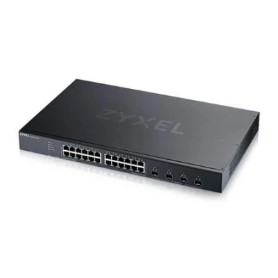 ZyXel XGS1935-28, 28 Port Lite-L3 Smart Managed Switch, 24x Gigabit Copper and 4x 10G SFP+, hybrid mode, standalone or N ZyXel XGS1935-28, 28 Port Lite-L3 Smart Managed Switch, 24x Gigabit Copper and 4x 10G SFP+, hybrid mode, standalone or N