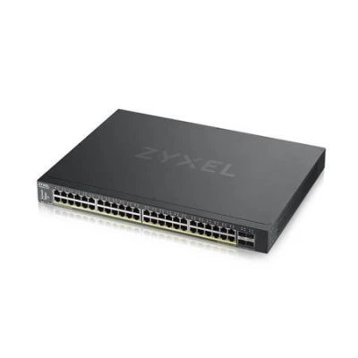 ZyXel XGS1935-52HP, 52 Port Lite-L3 Smart Managed PoE Switch, 48x Gigabit PoE and 4x 10G SFP+, hybrid mode, standalone o