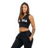 Nebbia Crop mikina bez rukávů MUSCLE MOMMY 258