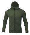 2117 of Sweden HIDE pánská powerstretch mikina s kapucí, forest green