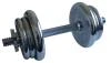 ACRA Jednoruční nakládací činka 15 kg - 25 mm - chrom ACRA Jednoruční nakládací činka 15 kg - 25 mm - chrom