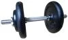 ACRA Jednoruční nakládací činka 15 kg - 25 mm - černá ACRA Jednoruční nakládací činka 15 kg - 25 mm - černá