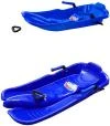 PLASTKON Boby dětské TURBOJET 2 brzdy 85x42x19cm Modré na sníh PLASTKON Boby dětské TURBOJET 2 brzdy 85x42x19cm Modré na sníh