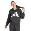 Adidas W BL FT HD BLACK/WHITE dámská mikina