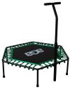 Aga FITNESS Trampolína 130 cm Zelená + madlo