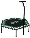 Aga FITNESS Trampolína 130 cm Zelená + madlo