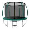 Aga SPORT EXCLUSIVE Trampolína 250 cm Tmavě zelená + ochranná síť + žebřík