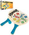 Albi HRA Plážový tenis, šachy, Člověče, nezlob se 3v1 DŘEVO