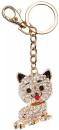 Albi Klíčenka kočička zlatá kovový přívěsek na klíče s karabinkou